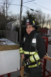 FF Mike Combra, a new member of the York Village Fire Department