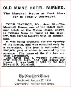 1-26-1916 Marshall House Fire NY Times clipping